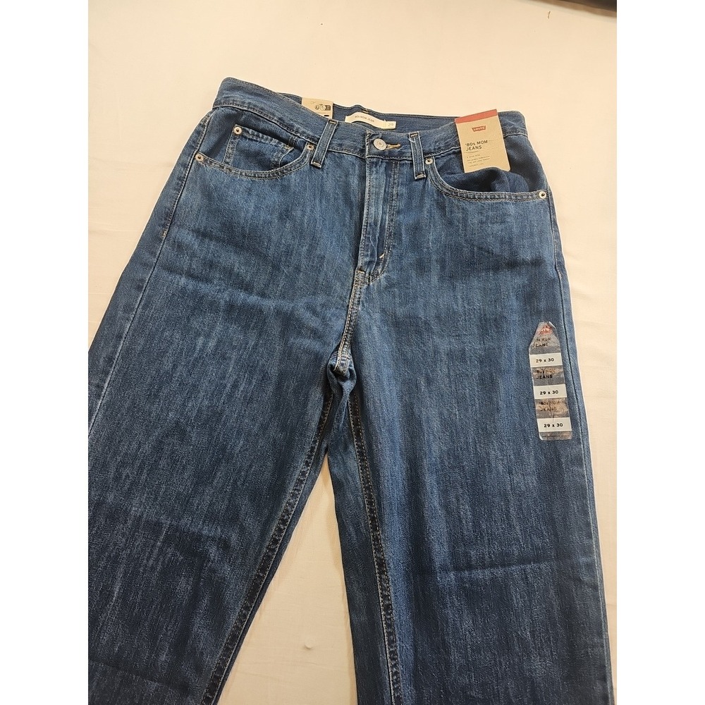 Levi's 80's High Rise Mom Jeans Size 29x30 Blue Tapered Leg‎ NWT